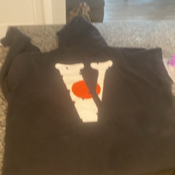 Black white and orange vlone hoddie - Picture 7 of 7